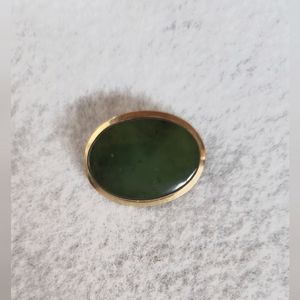Jade Danecraft 12K GF Pin/Brooch